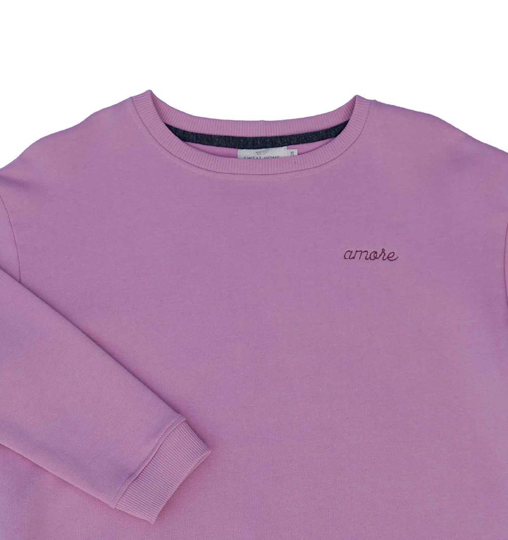 Le sweat col rond Wide femme Spring personnalisable (36, Rose bonbon) - Photo 4