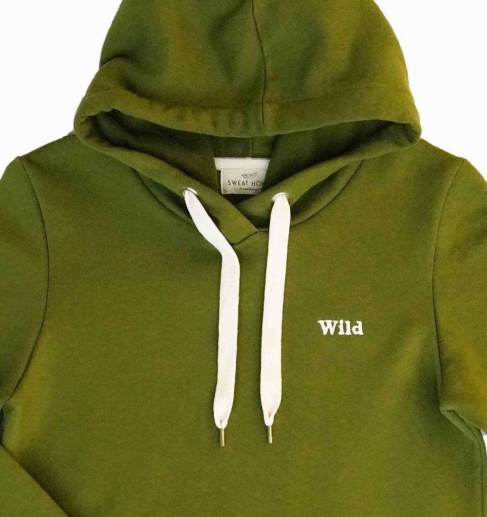 Le sweat capuche femme Winter personnalisable (36, Vert mousse) - Photo 4