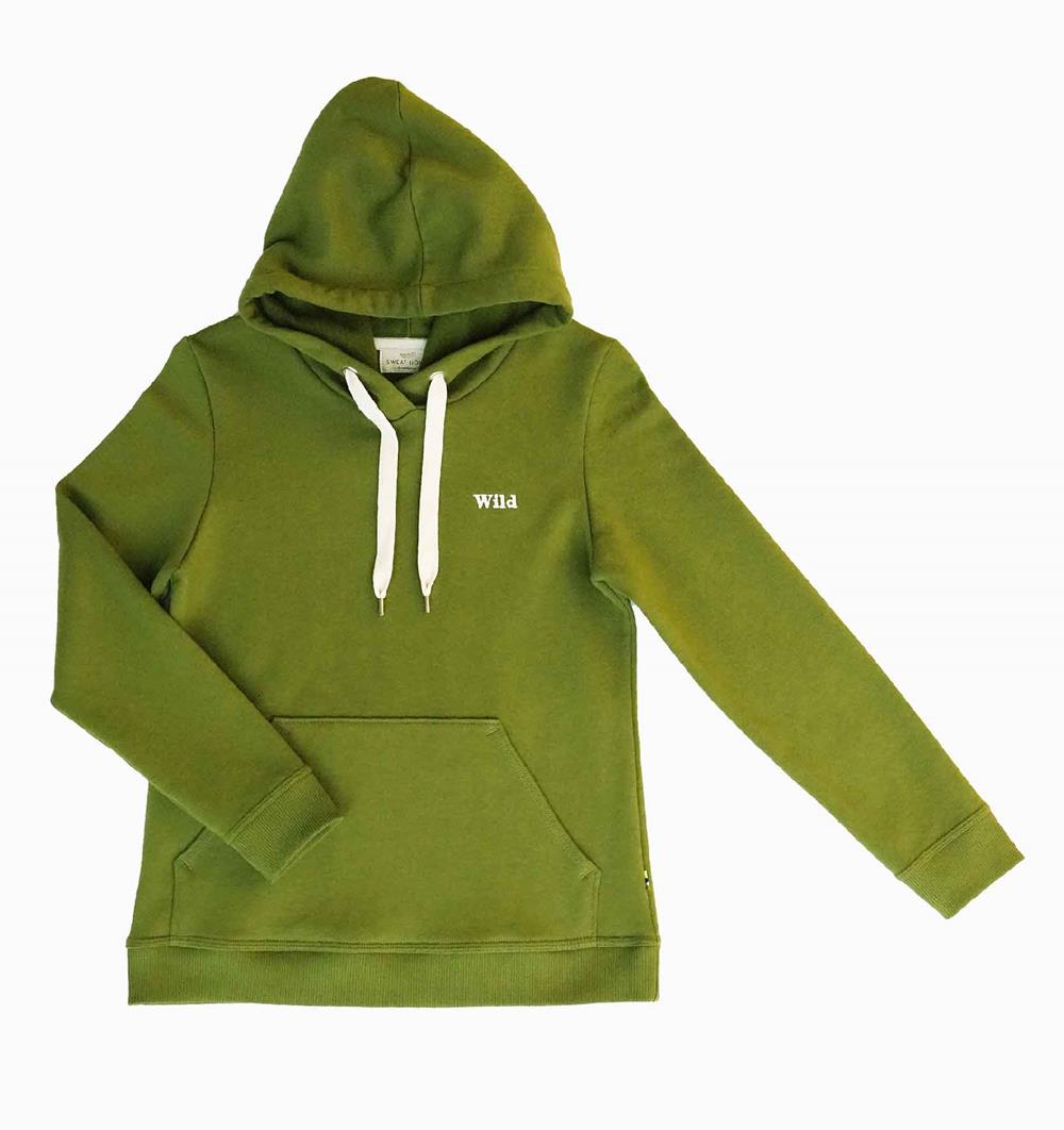 Le sweat capuche femme Winter personnalisable (36, Vert mousse) - Photo 3