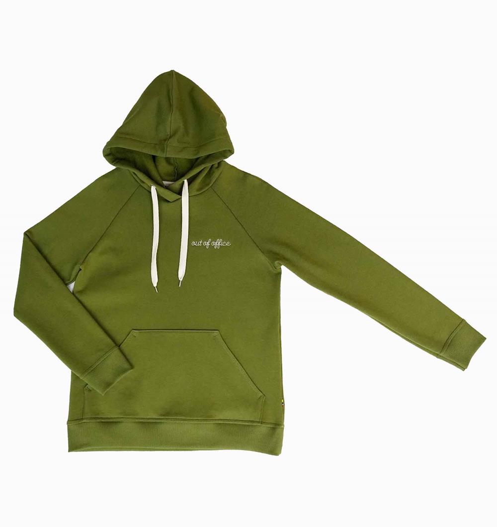 Le sweat capuche homme Winter personnalisable (S, Vert mousse) - Photo 3