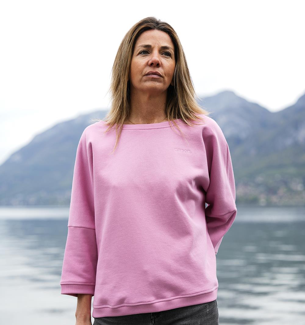 Le sweat loose femme Spring personnalisable (U, Rose bonbon) - Photo 6