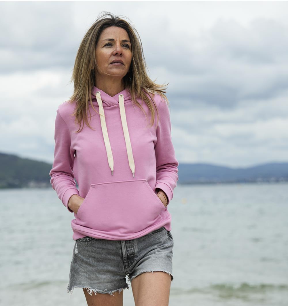 Le sweat capuche femme Spring personnalisable (36, Rose bonbon) - Photo 4