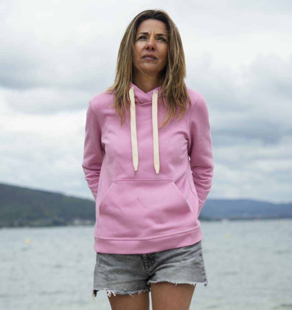 Le sweat capuche femme Spring personnalisable (36, Rose bonbon) - Photo 6