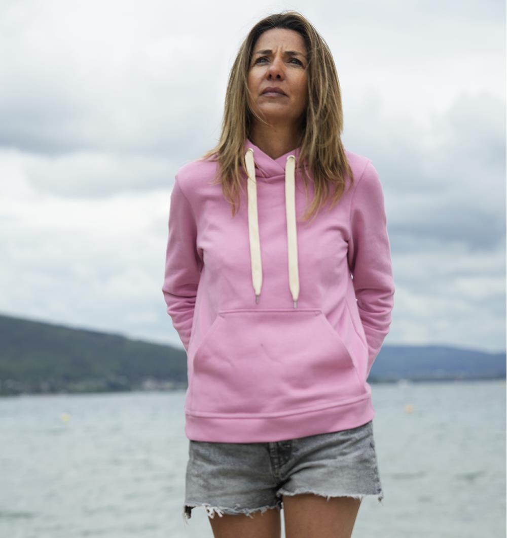 Le sweat capuche femme Spring personnalisable (36, Rose bonbon) - Photo 8