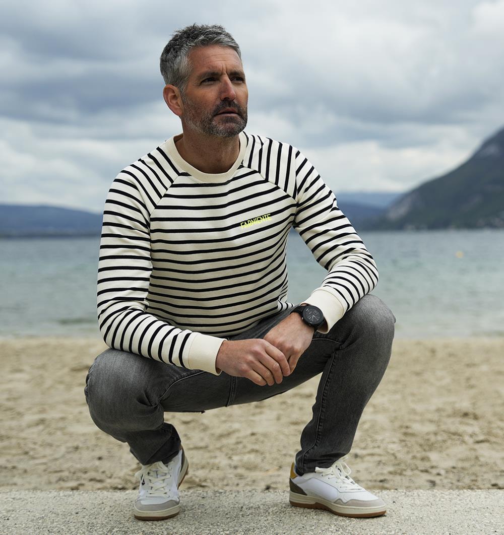 Le sweat col rond homme Marinière personnalisable (S, Marinière) - Photo 7