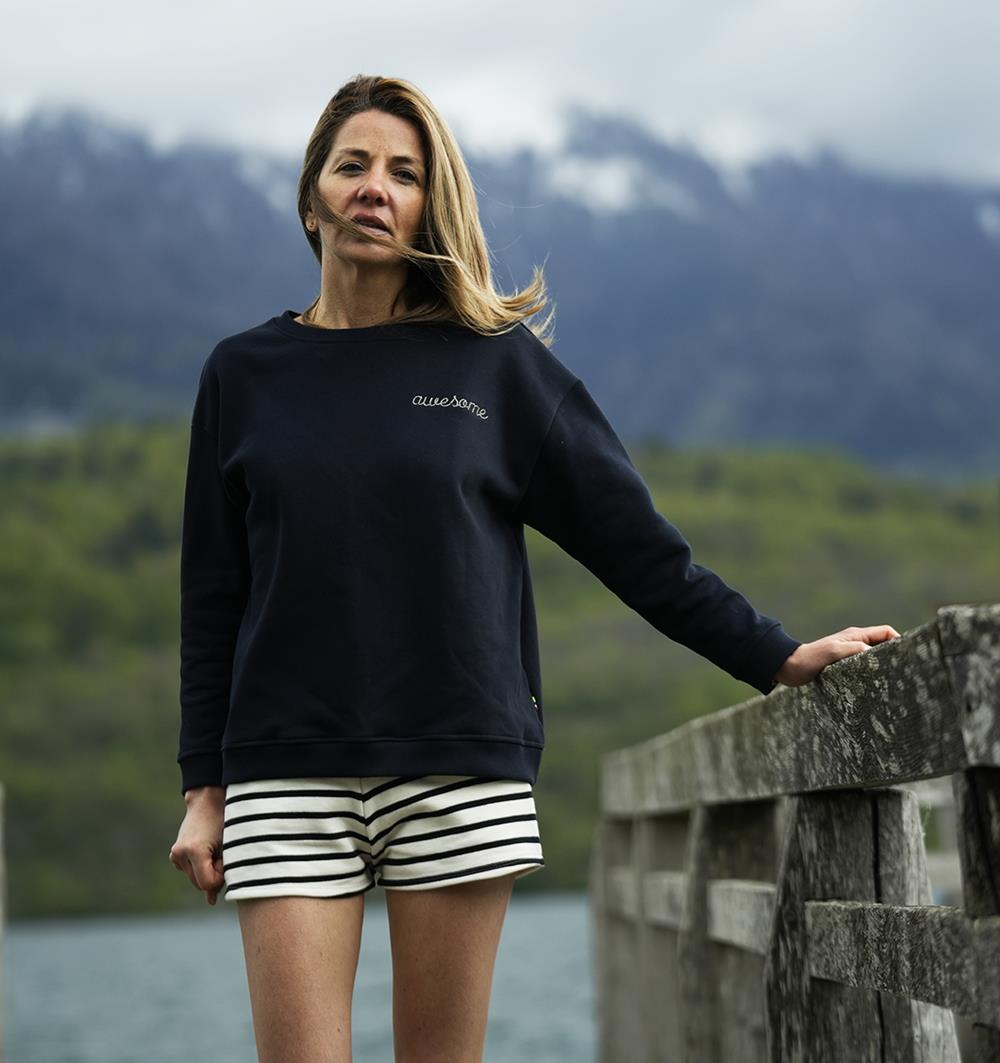 Le short femme Marinière personnalisable (36, Marinière) - Photo 3