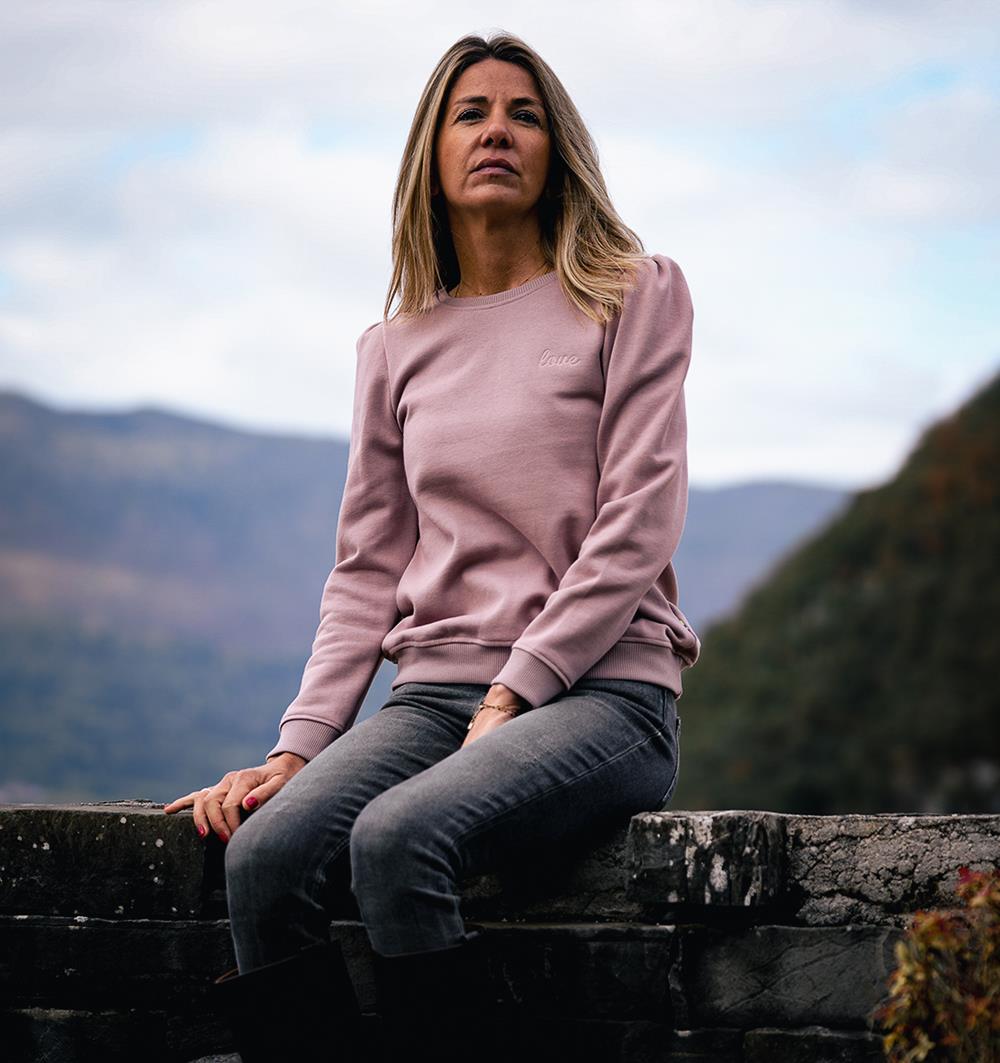 Le sweat à manches longues froncées femme Lilas personnalisable (36, Lilas) - Photo 9