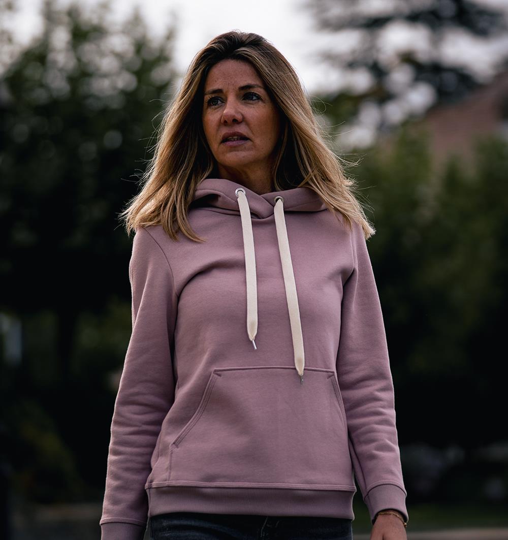 Le sweat capuche femme Lilas personnalisable (36, Lilas) - Photo 4