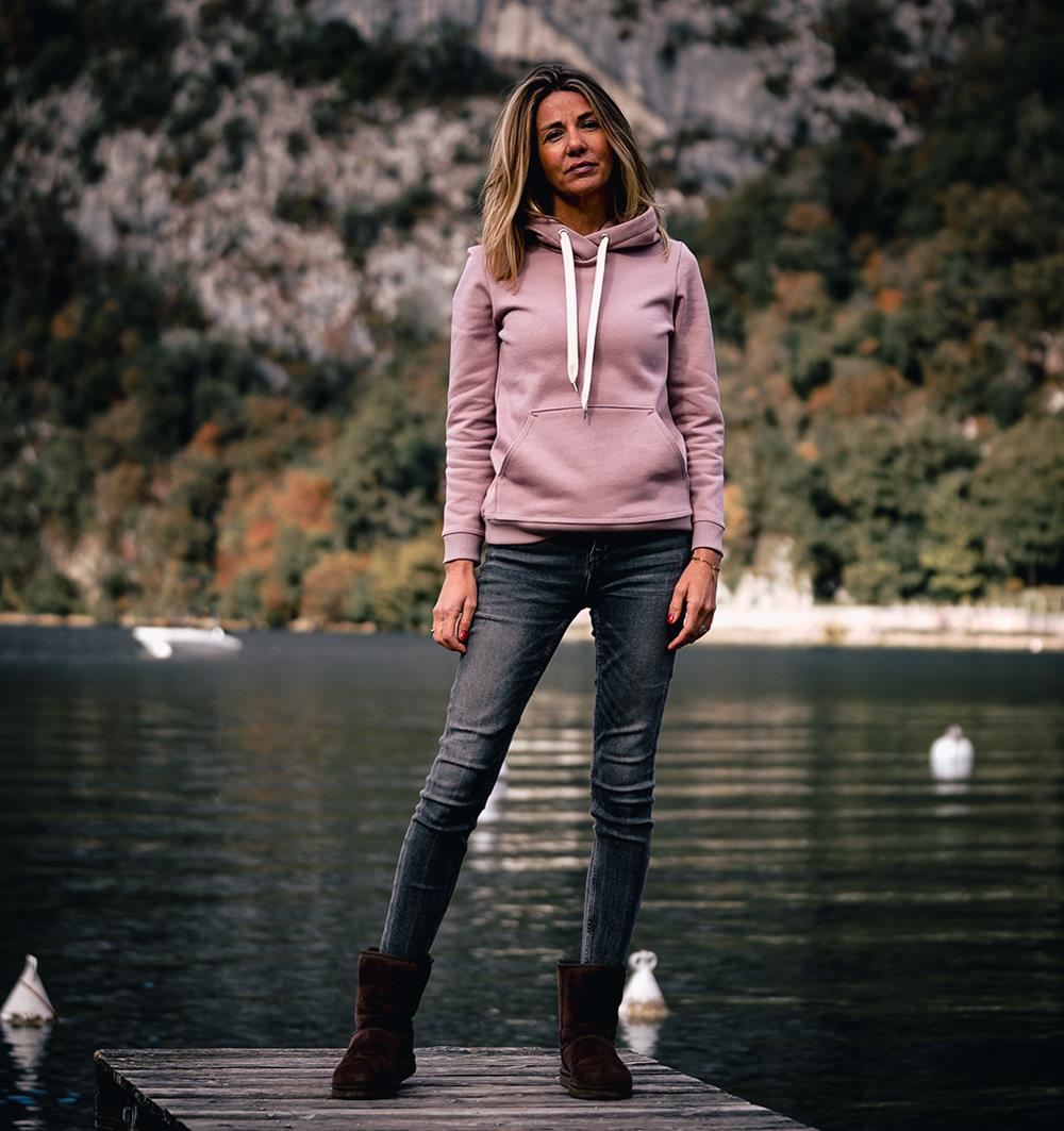 Le sweat capuche femme Lilas personnalisable (36, Lilas) - Photo 9