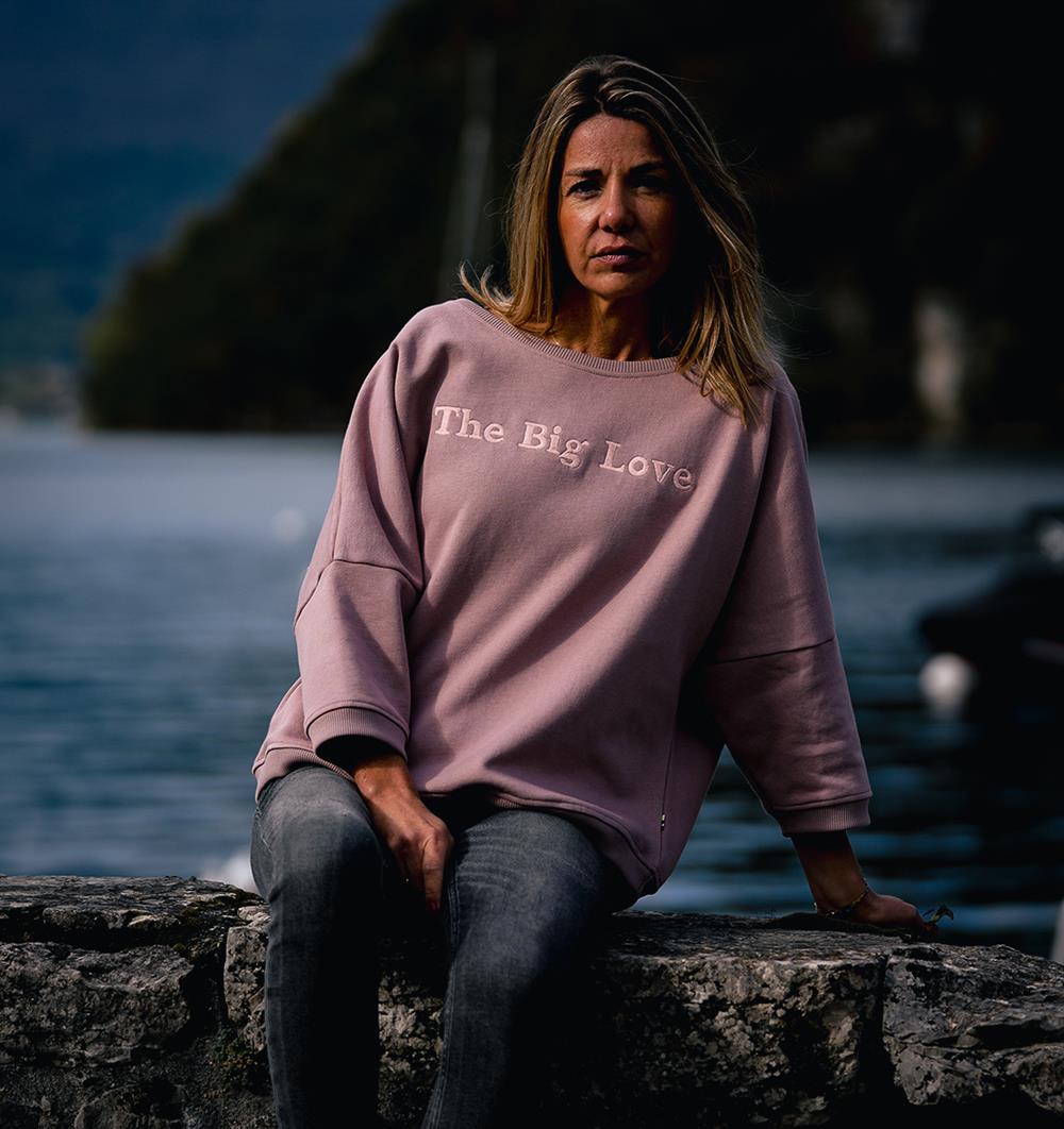 Le sweat loose femme Lilas personnalisable (U, Lilas) - Photo 7