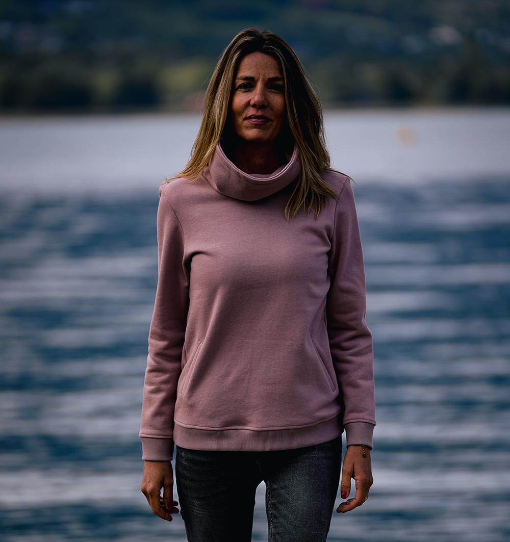 Le sweat col montant femme Winter personnalisable (36, Lilas) - Photo 5