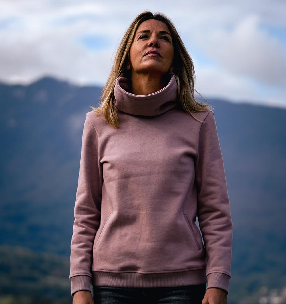 Le sweat col montant femme Winter personnalisable (36, Lilas) - Photo 8