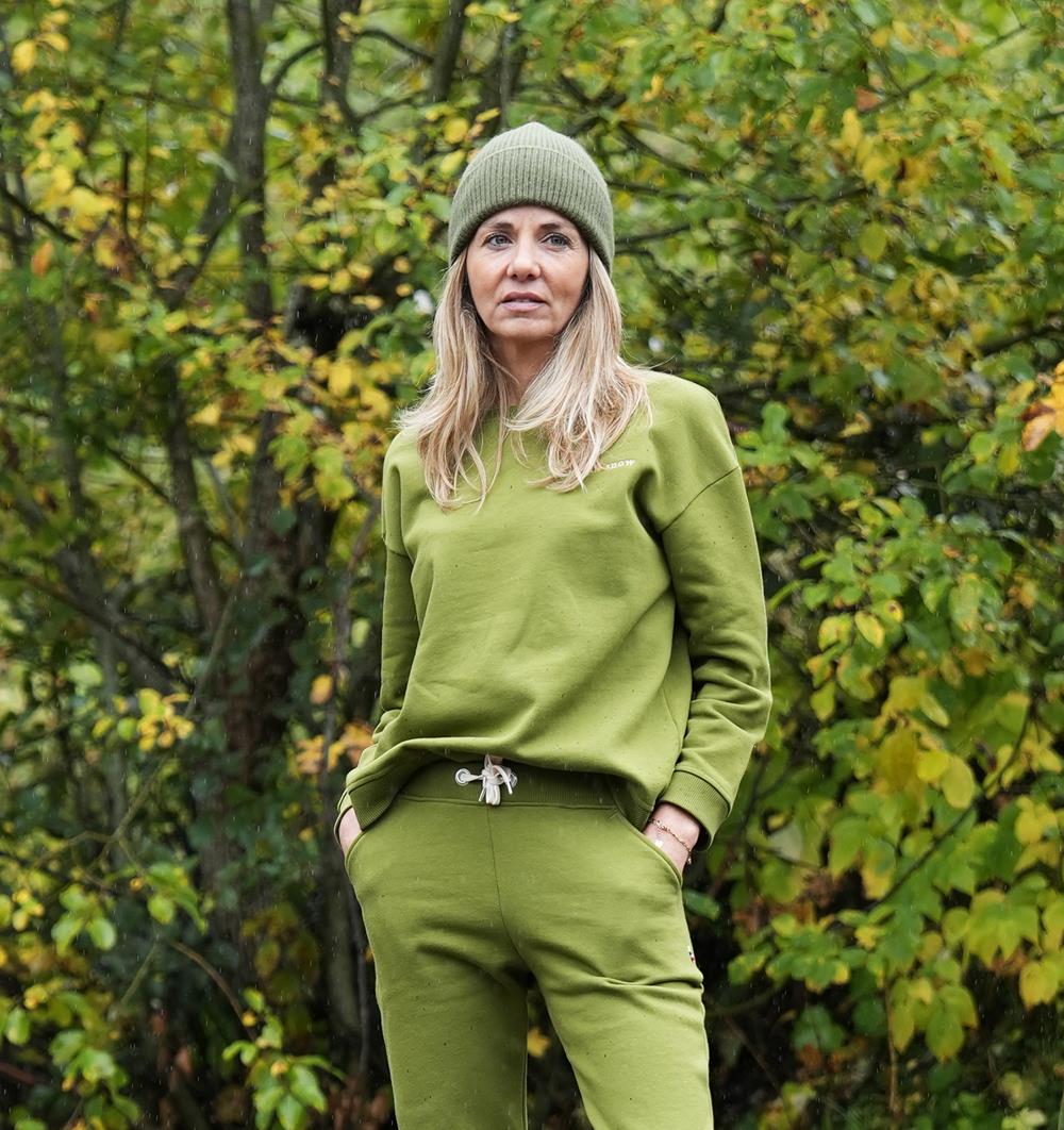 Le sweat col rond Wide femme Winter personnalisable (36, Vert mousse) - Photo 8