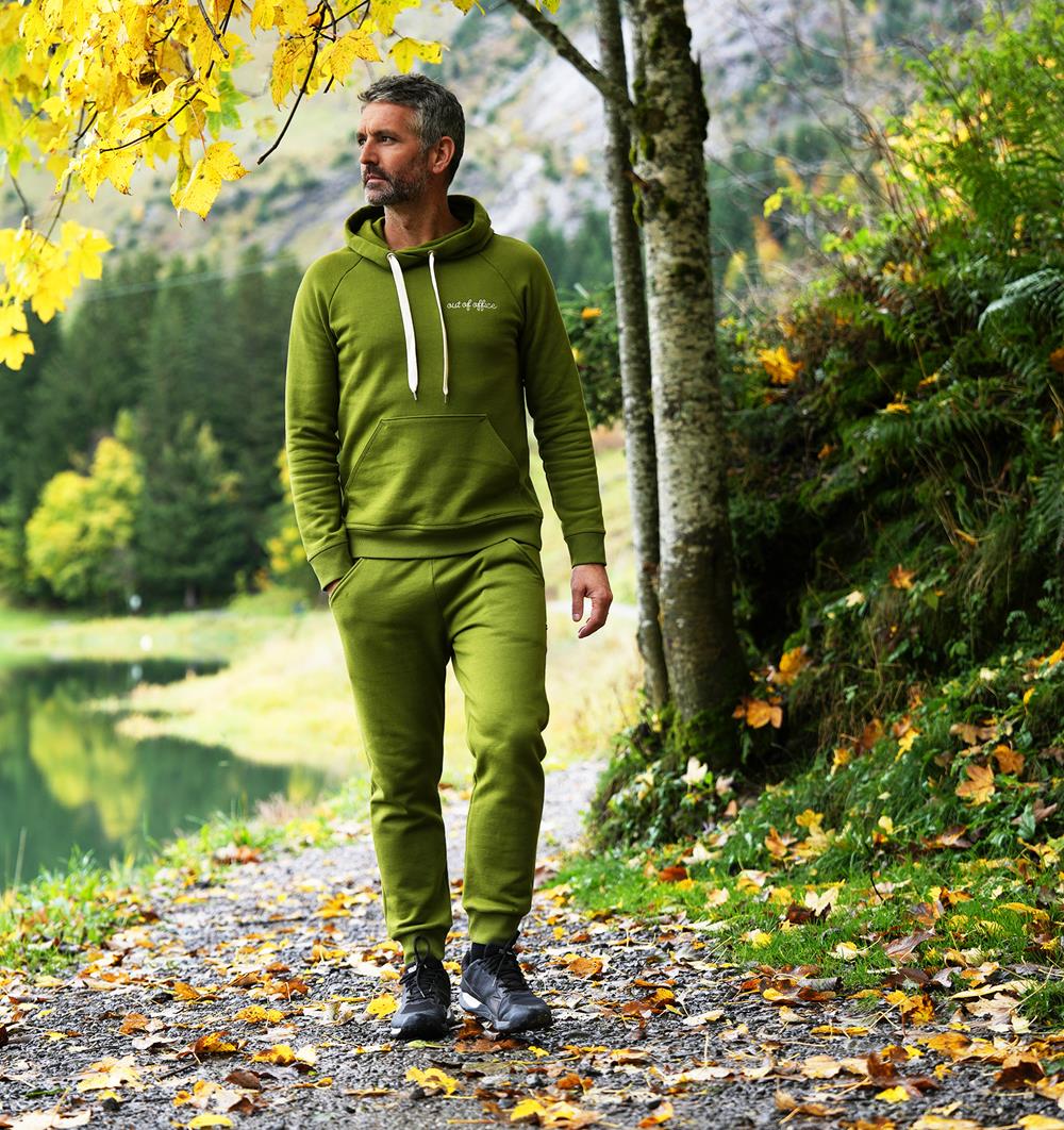 Le sweat capuche homme Winter personnalisable (S, Vert mousse) - Photo 7