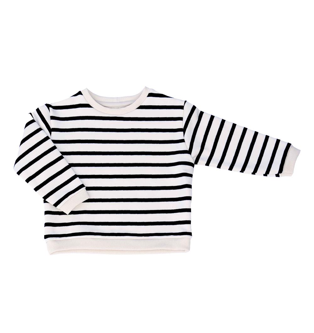 Le sweat col rond baby Marinière personnalisable (6m, Marinière) - Photo 1