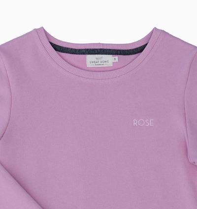 Sweat col rond femme coloris Rose bonbon Rose T.38 - Photo 4