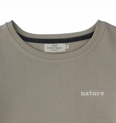 Sweat col rond femme coloris Sable Nature T.36 - Photo 4