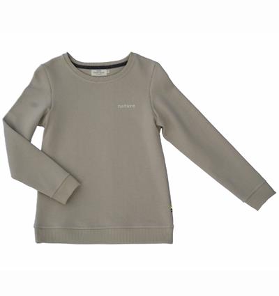 Sweat col rond femme coloris Sable Nature T.36 - Photo 3