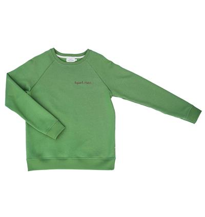 Sweat col rond homme coloris Vert pomme Super man T.L - Photo 3