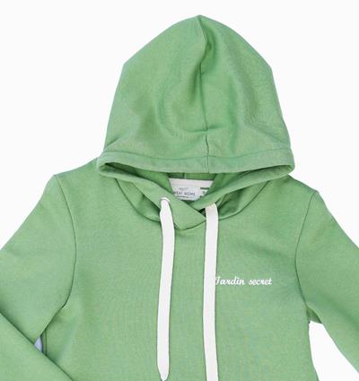 Sweat capuche femme coloris Vert pomme Jardin secret T.38 - Photo 4