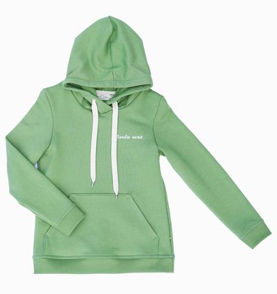 Sweat capuche femme coloris Vert pomme Jardin secret T.38 - Photo 3