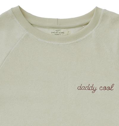 Sweat col rond homme coloris Éponge écrue Daddy cool T.L - Photo 4