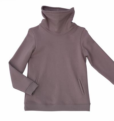 Sweat col montant femme coloris Lilas T.38 - Photo 3