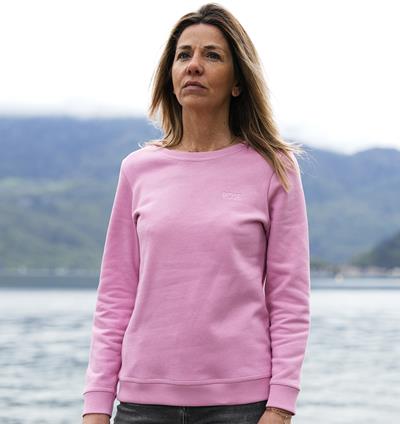 Sweat col rond femme coloris Rose bonbon Rose T.38 - Photo 2