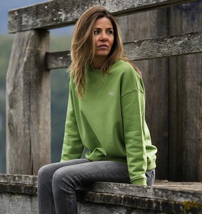 Sweat col rond Wide femme coloris Vert pomme Ciao T.38 - Photo 2