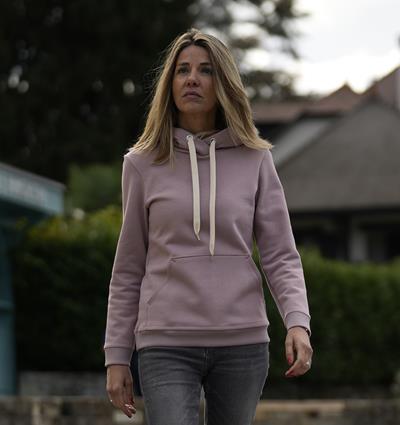 Sweat capuche femme coloris Lilas T.38 - Photo 2