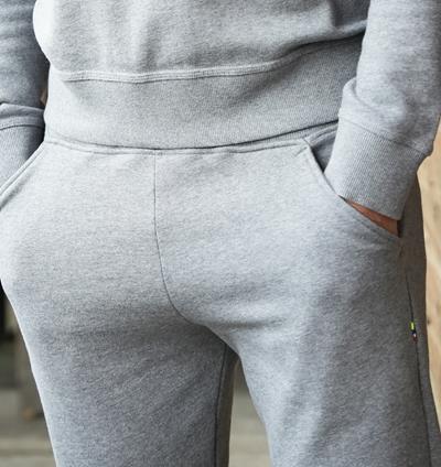 Jogging en sweat homme coloris Gris foncé chiné T.L/Medium - Photo 4