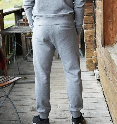 Jogging en sweat homme coloris Gris foncé chiné T.L/Medium - Photo 3