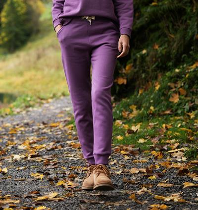 Jogging en sweat femme coloris Violet T.36/Grande - Photo 2