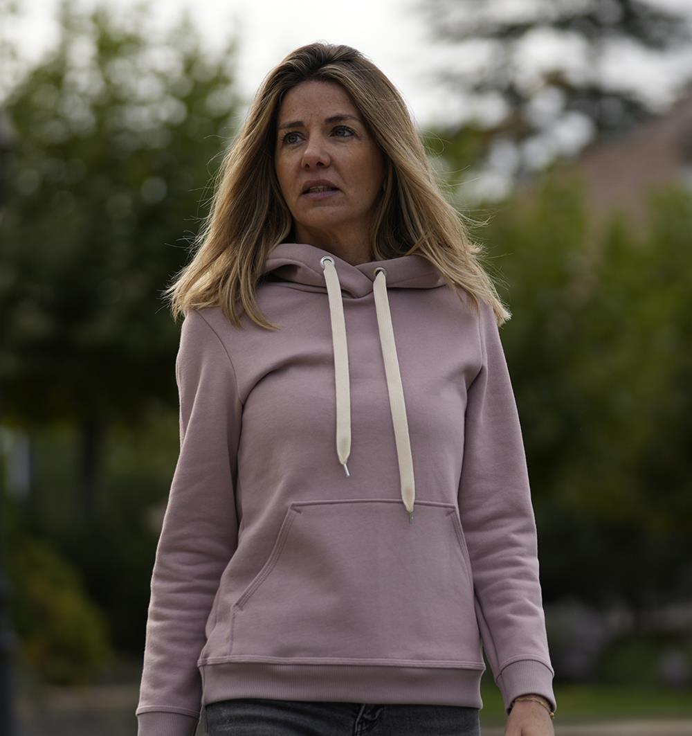 Le sweat capuche femme Lilas personnalisable