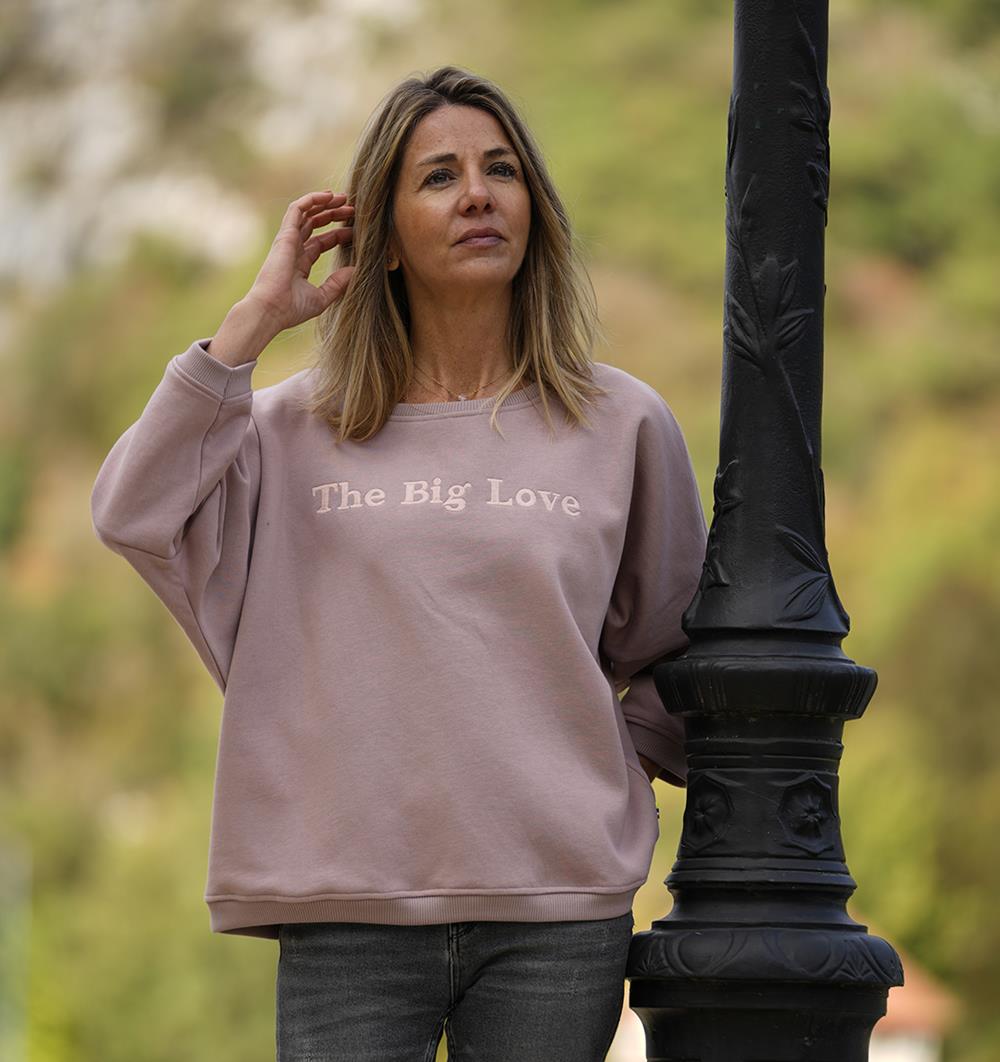 Le sweat loose femme Lilas personnalisable